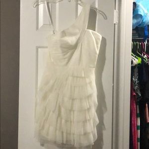 White semi-formal dress